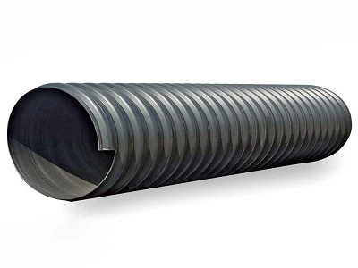 Спирална тръба от HDPE, подсилена със стоманени ленти за минен дренаж с голям-диаметър