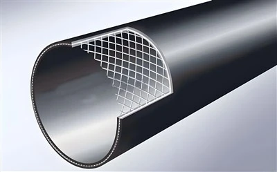 12 -инчов HDPE стоманена телена мрежа скелетна тръба